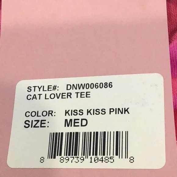 💖 Daydream Nation | Cat Lover Hot Pink Cropped T-Shirt Medium - Picture 4 of 8